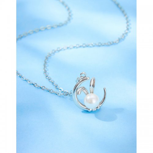 925 Sterling Silver Pearl Necklace